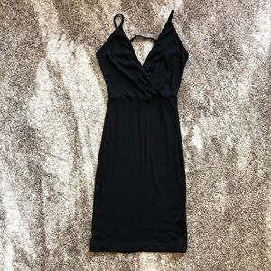 🎉HP🎉 Black Ribbed Tank Dress